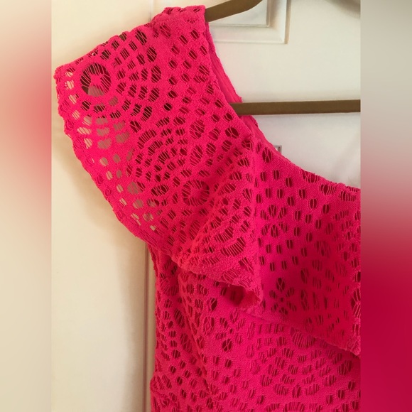 Lilly Pulitzer Callisto Lace Pink Dress - Size 0 - Picture 7 of 8